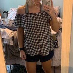 J crew gingham top